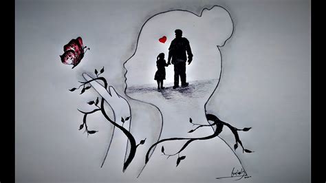 Father And Daughter Drawing Easy Step By Step Learn How To Draw