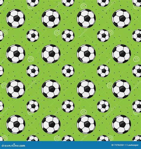Abstract Seamless Soccer Ball Pattern Stock Vector Illustration Of