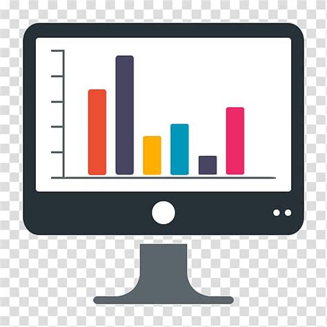 Monitor With Chart Dashboard Computer Icons Business Intelligence