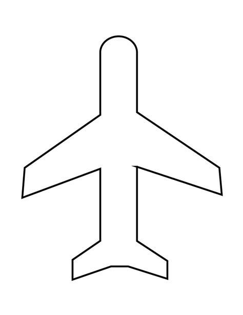 Aeroplane cutout vector images 26. Aeroplane Stencil - ClipArt Best