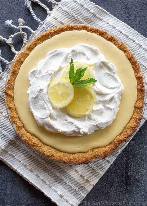 Easy Lemon Pie Recipe Dessert The Girl Who Ate Everything