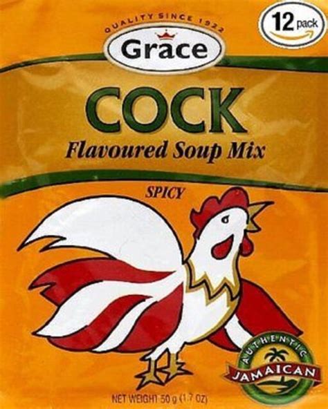 12 Jamaican Grace Cock Flavoured Spicy Noodle Soup Mix Chicken Beef