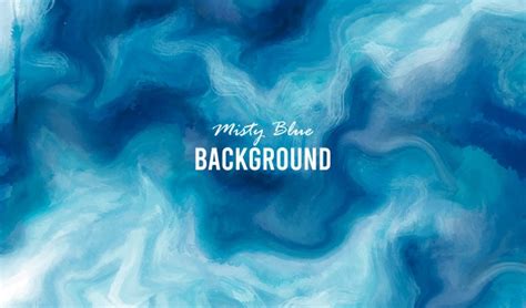 Free Vector Misty Blue Background