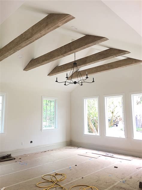 Faux Wood Beams Heights House Jenna Sue Design Vaulted Ceiling
