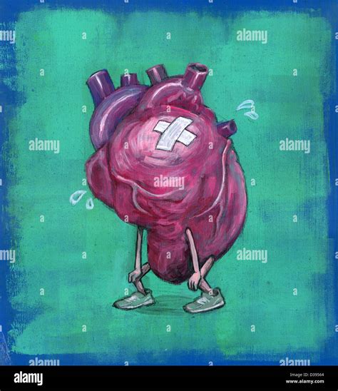 Ilustración De Corazón Triste Fotografía De Stock Alamy