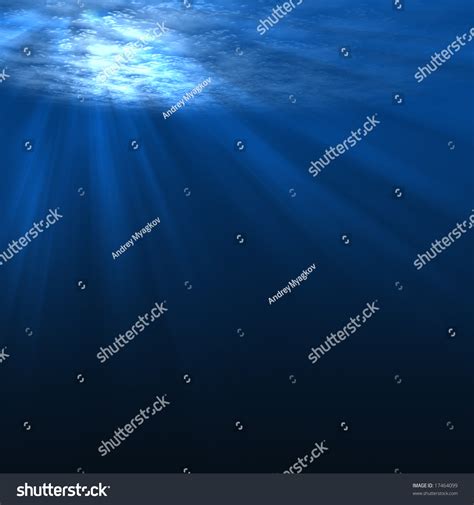Underwater Scene With Rays Of Light Stock Photo 17464099 Shutterstock