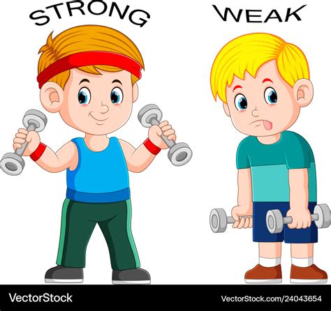 Strong Woman Weak Man Cartoon