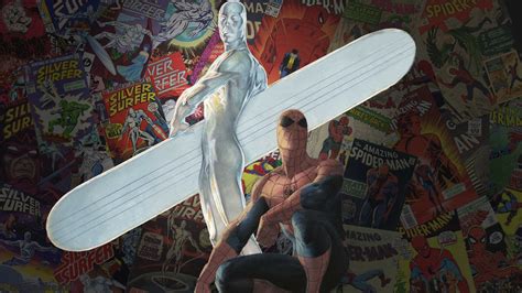 Spider Man Silver Surfer Wallpaper