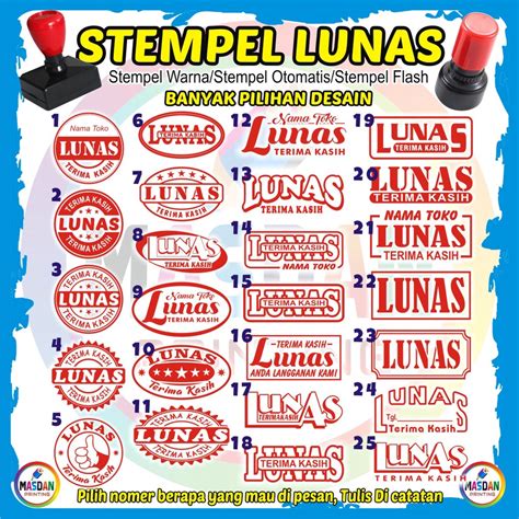Jual Stempel Lunas Flash Stempel Lunas Warna Shopee Indonesia