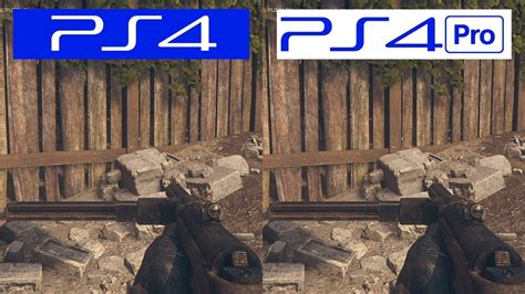 Call Of Duty Wwii Ps4 Vs Ps4 Pro Graphics Comparison Comparativa