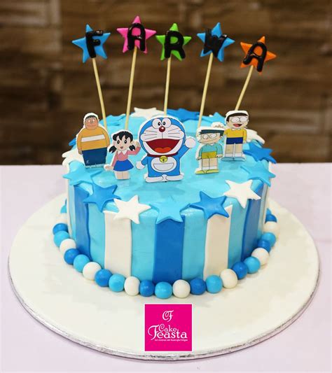 Buttercream Doraemon Cake Design