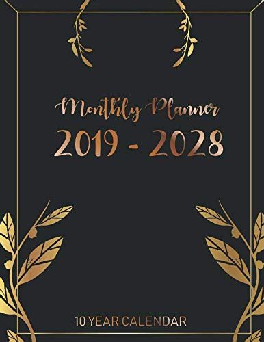 Download 2019 2028 Monthly Planner 10 Year Calendar Ten Years