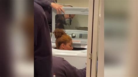 video teenage girl gets stuck in washing machine [commentary] youtube