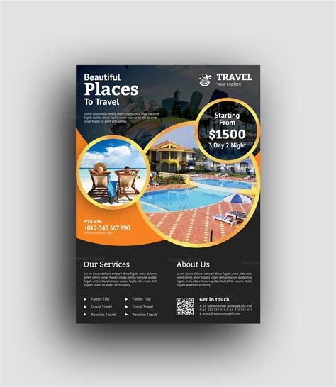 Premium Travel Agency Flyer Design Template Graphic Prime Graphic