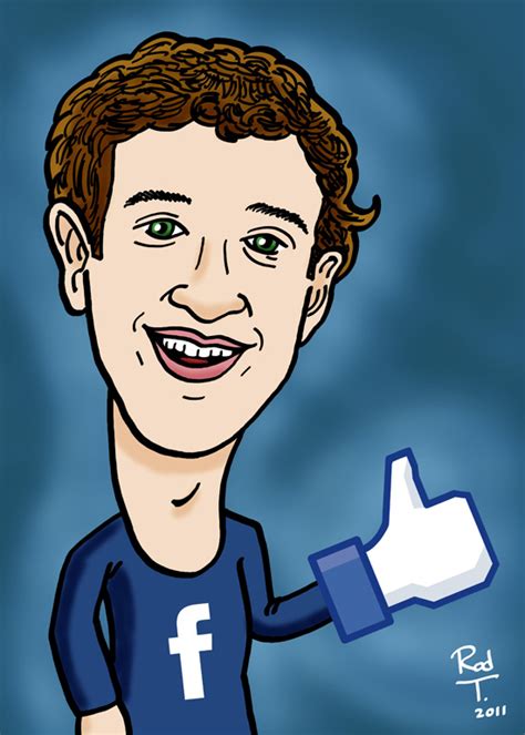 Caricatura Mark Zuckerberg ~ Rodrigo Tramonte Caricaturista
