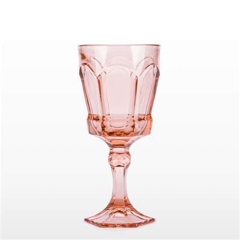 Pink Goblets Assorted Patterns Encore Events Rentals Encore Events Rentals