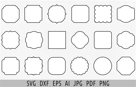 Label Shapes Svg Custom Label Svg Bundle Graphic By Julias Digital