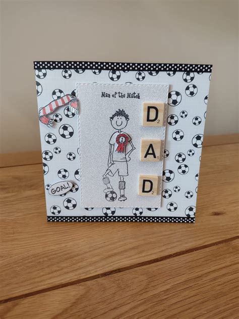 Fathers Day Card Man Of The Match Etsy Uk