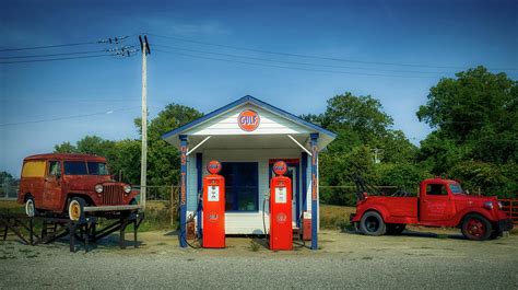 Vintage Gas Station Photograph By Mountain Dreams Pixels