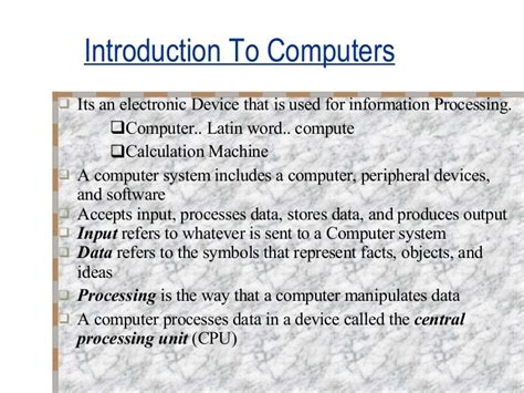 Introduction To Computer 1