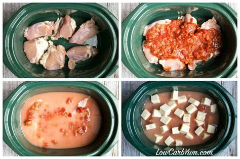 Low fat crock pot taco soup is a super easy meal to throw together and let the slow cooker do the rest! Crock Pot Mexican Chicken Soup | Low Carb Yum
