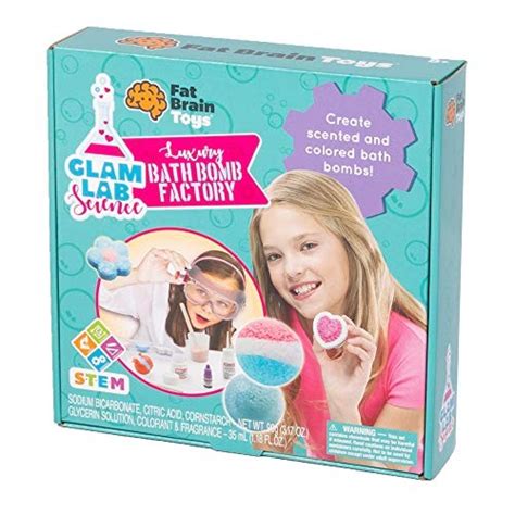 Fat Brain Toys Bath Bomb Set Glam Lab Science Maker And Diy Kits For