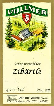 Das „zibärtle ist eine ganz besondere spezialität unter den edeldestillaten. Vollmer-Edelbranntweine Sortiment: Zibärtle