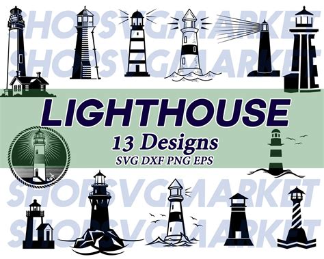 Lighthouse Svg Light House Svg Sea Svg Ocean Svg Clipart Etsy
