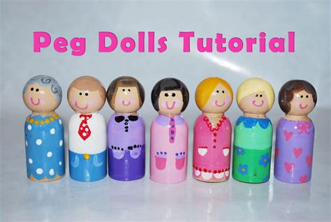 Handmade T Idea Peg Dolls Clumsy Crafter