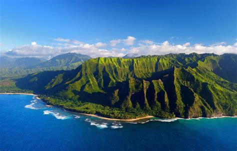 Wallpaper Sea Mountains Hawaii Images For Desktop Section пейзажи