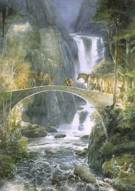 Into The Woods 17 The Wisdom Of Mountains Tolkien Artwork Alan Lee