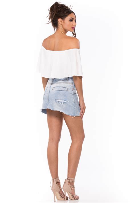 The Heidi Ruffle Crop Top Is Perfect For Night Or Day Featured In A