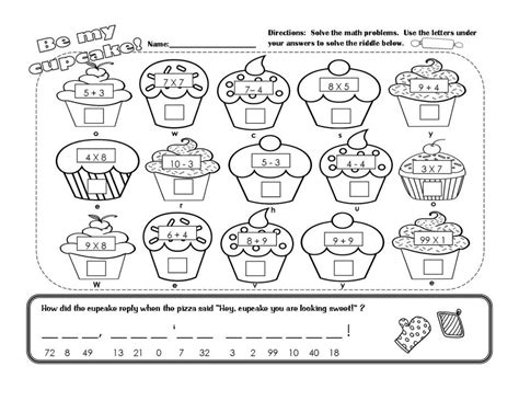 Printable Math Fun Sheets For Children 101 Activity