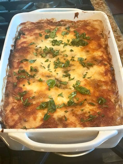 Grilled Vegetable Lasagna With Bechamel Cheese Spinach And Eggplant