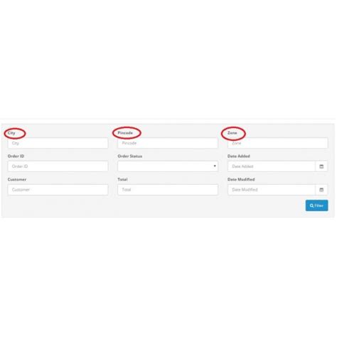 Opencart Admin Order Filter By Location