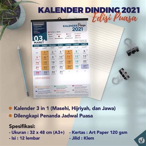 Kalender Jadwal Puasa 2021