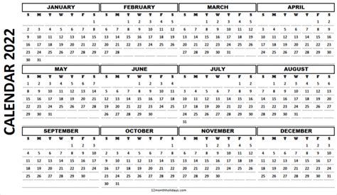 Printable Calendar 2022 2022 Printable Monthly Calendar Fred Rommout