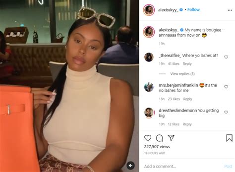 Im Married To A Billionaire Vibe Alexis Skyy Fans Claim She Looks