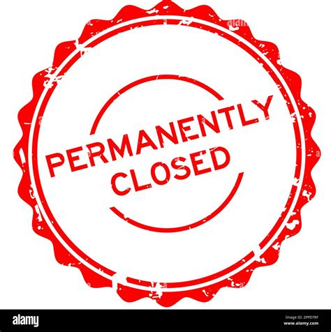 Permanent Closure Stock Vector Images Alamy