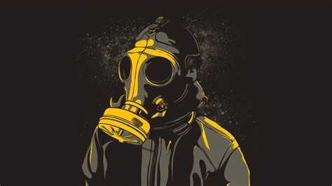 1920x1080 Gas Mask Guy Laptop Full Hd 1080p Hd 4k Wallpapers Images Backgrounds Photos And