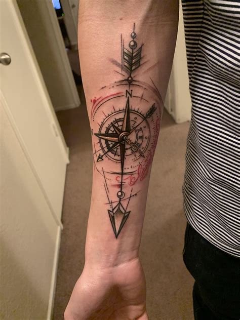 Compass Tattoos Arm Forearm Band Tattoos Forarm Tattoos Arrow
