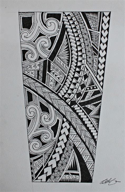 Polynesian Forearm Tattoo Sketch Viraltattoo