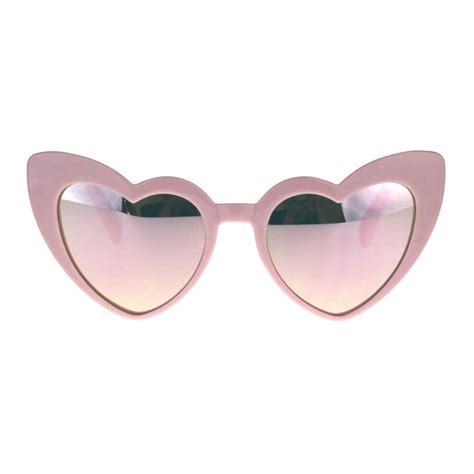 Details About Cateye Heart Shape Sunglasses Womens Cute Fun Shades