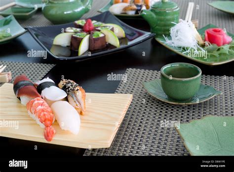 Japanese Meal Stock Photo Alamy