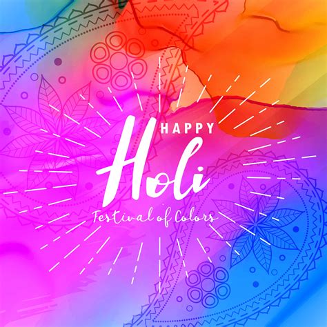 Abstract Happy Holi Poster Design With Colorful Background Download