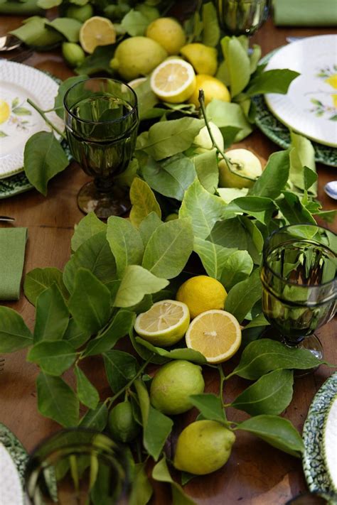 Creating A Table Setting With Lemons — Lemon Table Decor