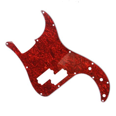 Red Tortoise Shell Pickguard Ply Scratch Plates For Precision Bass Pb