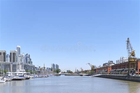 View Of Puerto Madero Modern District Of Buenos Aires Argentina Stock