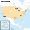Karte Harvard von ortslagekarte-usa - Landkarte für die USA