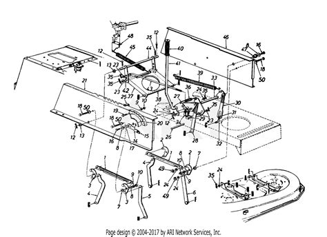 Mtd 13am672g088 Tmo 3103203 1997 Parts Diagram For Deck Lift And Hanger